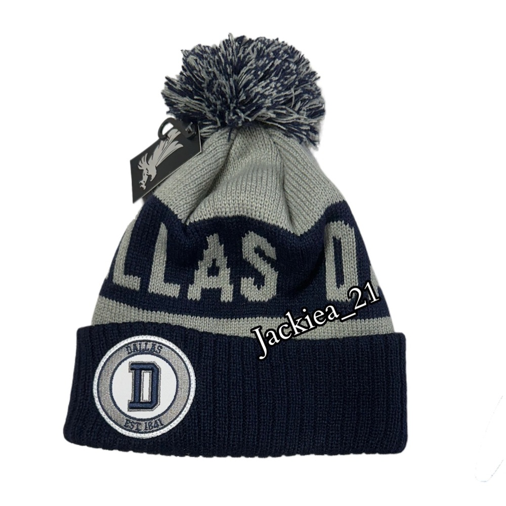 💙❤️ NFL Knit Beanie - Dallas Cowboys Gray and Blue. Unisex
